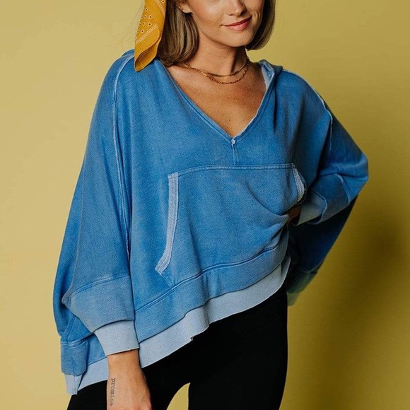 Free People Tops - #47. NWT Free People Bonfire Hoody Sweatshirt - Retail $78